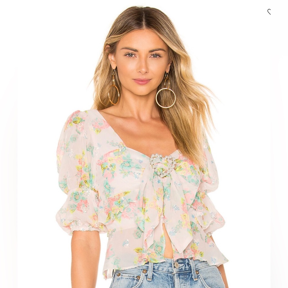 For Love & Lemons Paradis Blouse in Vintage Size S